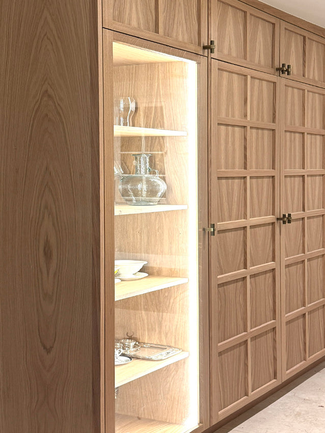 Cotswolds - LED lights are in, in the display cabinet