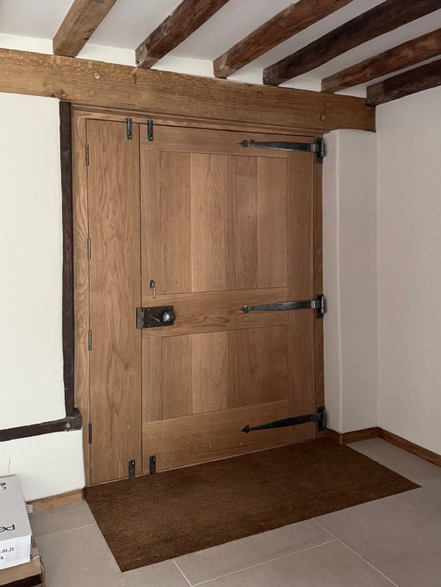 Maidstone - we made this over-sized oak front door for our Maidstone project