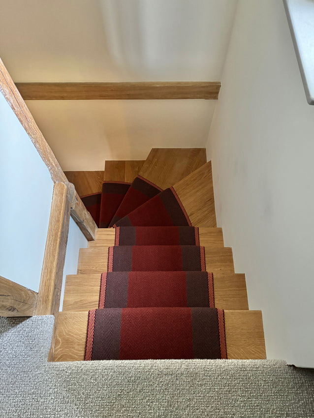 Maidstone - the second staircase has been upgraded with new brushed oak treads