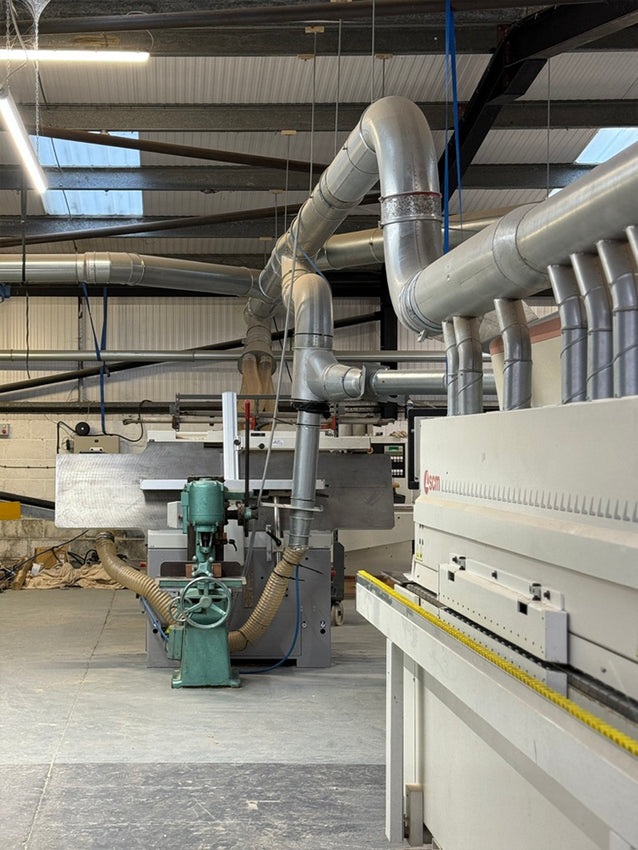 Workshop - old and new machines work together in harmony